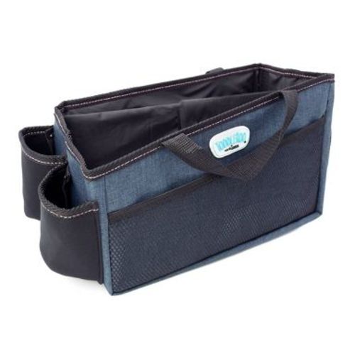 Toddleroo by North States Car Organizer Caddy with Insulated Cups Holder - Navy Blue