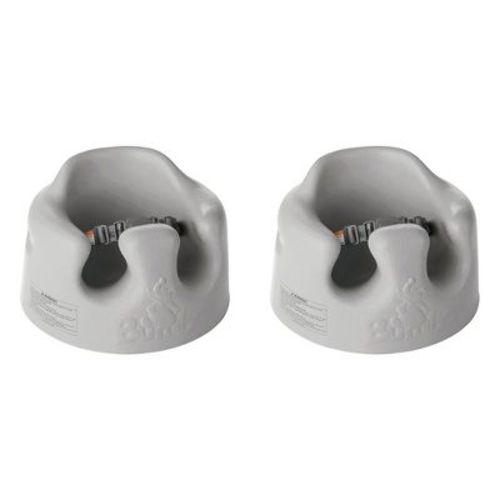 Bumbo Infant Floor Seat Baby Sit Up Chair And Baby Sitting Support For 3 To 12 Months Old With 3 Point Adjustable Safety Strap Harness, Taupe (2 Pack)
