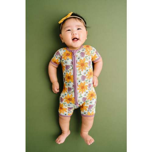 Laura Mae Floral Bamboo Short Romper