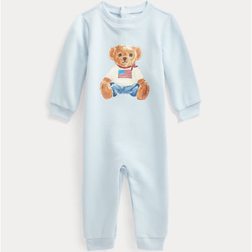 Polo Unisex Polo Bear Fleece Coverall - Baby