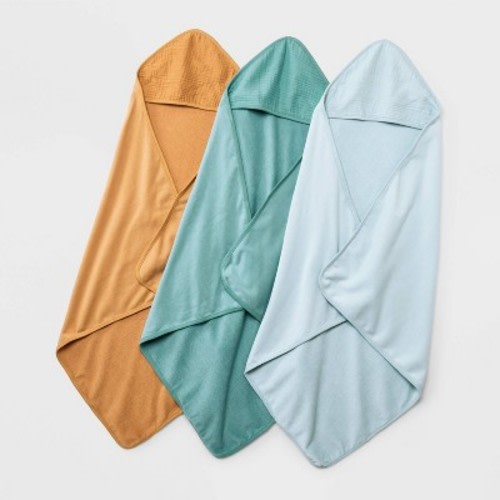 Baby Boys' 3pk Muslin Hooded Towel - Cloud Island™