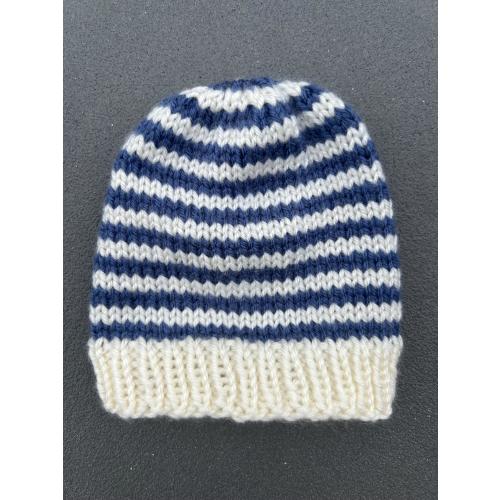 Hand Knit Stiped Infant Newborn Baby Hat Beanie Assorted Colors