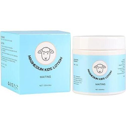 Magnesium Lotion for Kids,4oz Magnesium Lotion for Sleep,Topical Magnesium Cream Helps Kids Stay Calm During The Night and at Bedtime,Soothing Relief & Relaxation