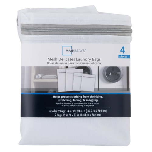 Mainstays 1 Pack 4 Compartment Delicate Mesh Wash Bag