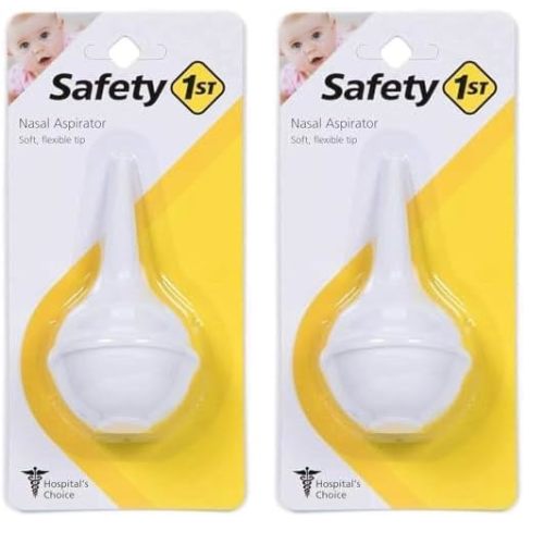 Safety 1st Nasal Aspirator, White, One Size (Pack of 2)