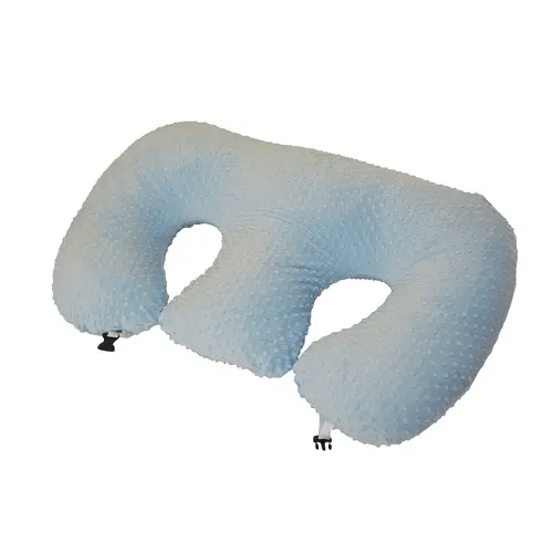 Twin Z Pillow Blue - Breastfeeding, Bottlefeeding, Tummy Time, Reflux, Support and Pregnancy! No Foam! The Ultimate Baby Essentials! The Best in Twins Baby Gear!