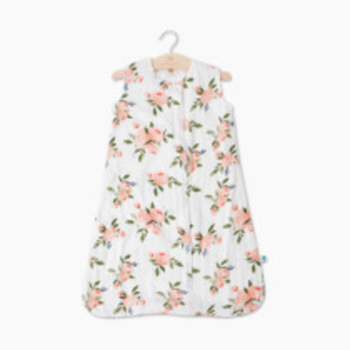 Little Unicorn Cotton Muslin Sleep Bag - Watercolor Roses, Medium