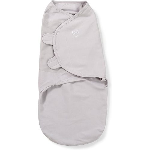 SwaddleMe Original Swaddle - Size Small/Medium, 0-3 Months, 1-Pack (Gray) Easy to Use Newborn Swaddle Wrap Keeps Baby Cozy and Secure and Helps Prevent Startle Reflex