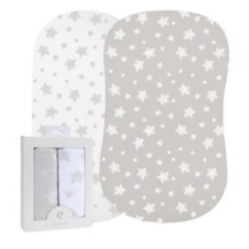 Ely's & Co. Baby Fitted Bassinet Sheet Set - 2 Pack - 32"x 16"