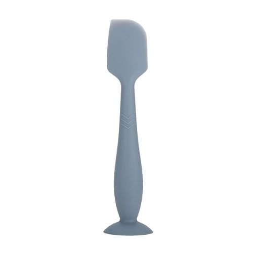 Baby Diaper Cream Spatula, Silicone Nappy Rash Cream Applicator with Suction Cup, Baby Diaper Rash Cream Applicator, Diaper Cream Brush, Soft Baby Bottom Diaper Spatula for Babies - blue