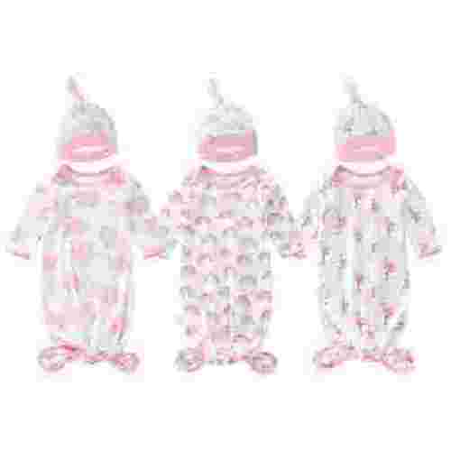 SUCS 3 Pack Baby Sleep Sack 6-12 Months 100% Cotton Baby Sleeping Bag Can Be Knotted Prevent Falls