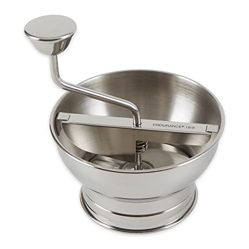 RSVP International Endurance Kitchen Tool Collection Stainless Steel Food Mill, Mini, 5.5" Diameter