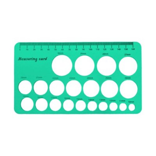 Nipple Ruler for Flange Sizing, Nipple Measurement Tool for Flanges, Silicone and Soft Nipple Flange Measure Tool, Breast Pump Nipple Size Ruler for New Mothers