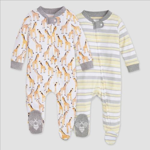 Burt's Bees Baby® 2pk Sleep N' Play - Heather Gray
