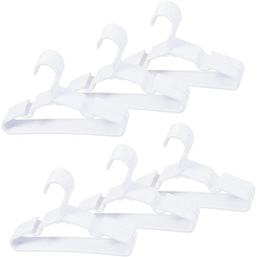 60 pcs White Baby Nursery Closet Hangers,Non-Slip Laundry Infant Pant Hanger for Newborn Clothes,Ultra-Thin Child Coat Hanger for Girl Boy Toddler Kid