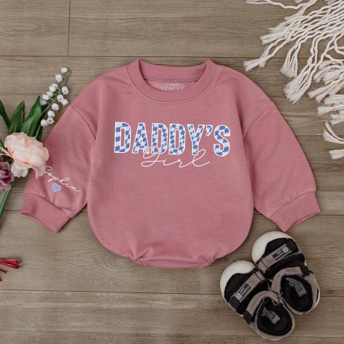 Daddy's Girl Bubble Romper Long Sleeve, daddy Girl Shirt, Baby Girl Outfit, Gift For Baby, Baby Girl Clothes, Father Day, Coming Home Outfit