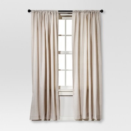 1pc Light Filtering Farrah Window Curtain Panel - Threshold™, Color: Cream, Size: 54"W x 84"L