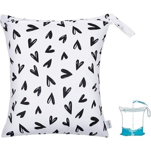 babygoal Waterproof Wet Dry Bag for Swimsuits,Travel, Food Storage, Stroller, Daycare, Baby Diapers, Yoga, Beach, Pool, Wet Clothes LAU-NKD59-B