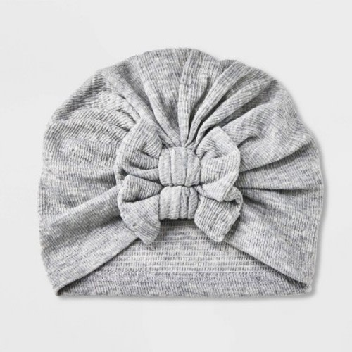 Baby Turban Hat - Cat & Jack™ Gray, Size: 0-6M