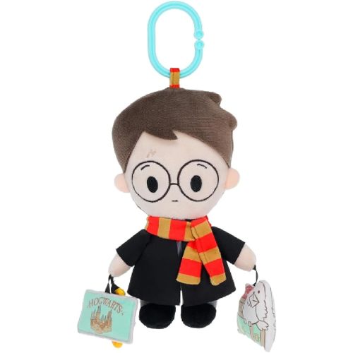 KIDS PREFERRED Harry Potter On The Go Activity Toy with Teether, On The Go Clip, Crinkle Texture, and Jingle Bell