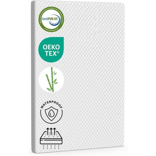 Pack and Play Mattress Topper 38"x26"x1.5" for Playpen and Playard, Soft Breathable Waterproof Cover, Baby Pack N Play Mattresses Pad for Play Pen and Play Yard