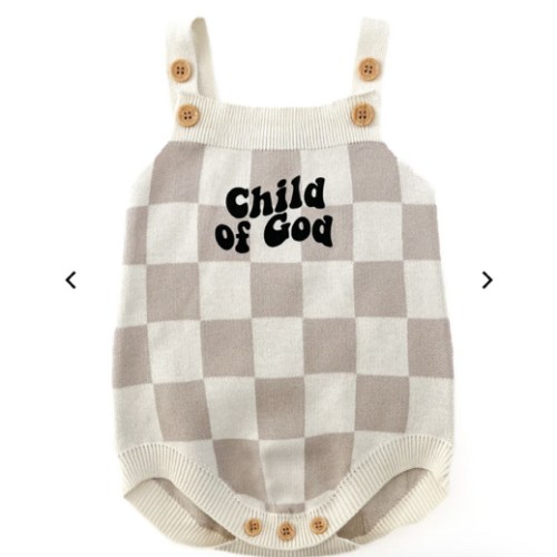 Child of God Knit Checkered Bodysuit – AmorClothingCo.