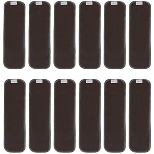 ALVABABY 12PCS Newborn Cloth Diaper Insert,5-Layer Charcoal Liner Reusable 12SZTN