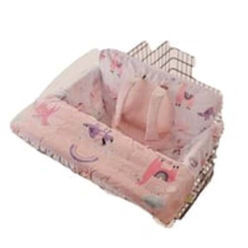 GO Goldbug Shopping Cart High Chair Cover Pink Dinosaur, Flamingo, Llama EUC