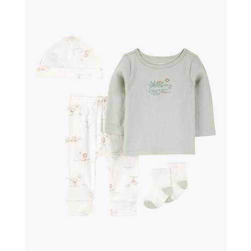 Baby 4-Piece Alligator Outfit Set - Green - Carter's | Carter's