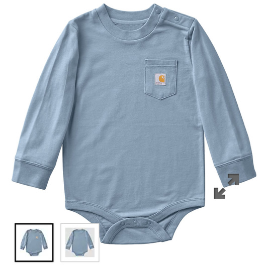 Kids' Long Sleeve Pocket Bodysuit (Baby) | Carhartt