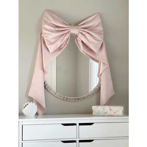 Blush Bow, Kids room wall decor / Nursery wall bow / Large bow wall decor / Baby girl room / 1st birthday / Bow banner