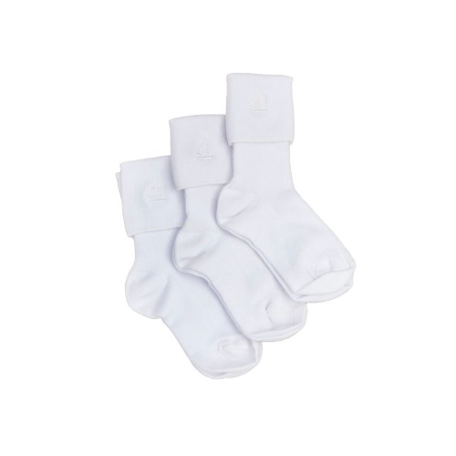 Premium Cotton Logo Sock 3-Pack for Infant, Newborn