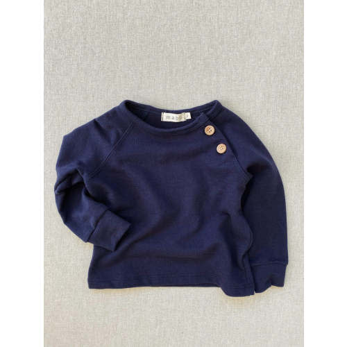 organic french terry sweatshirt - midnight