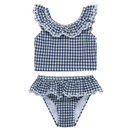 Little Me Gingham Two-Piece Swimsuit | Nordstromrack