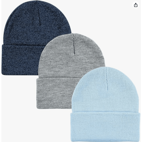 Hudson Baby Baby Knit Cuffed Beanie 3pk