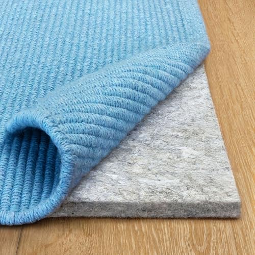 RUGPADUSA - Basics - 8'x10' - 1/2" Thick - 100% Felt - Protective Cushioning Rug Pad - Safe for All Floors and Finishes Including Hardwoods