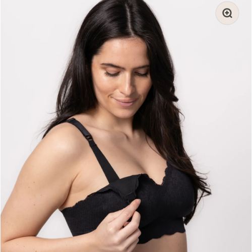 Ebony Lace Nursing Bra