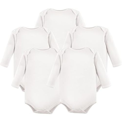 Hudson Baby unisex-baby Cotton Long-sleeve Bodysuits