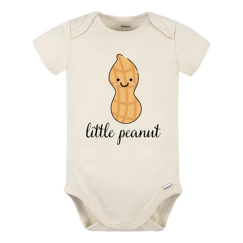 Little Peanut Baby Onesie® Cute Bodysuit for Baby Shower Gift 71 (Long Sleeve Natural, 0-3m)