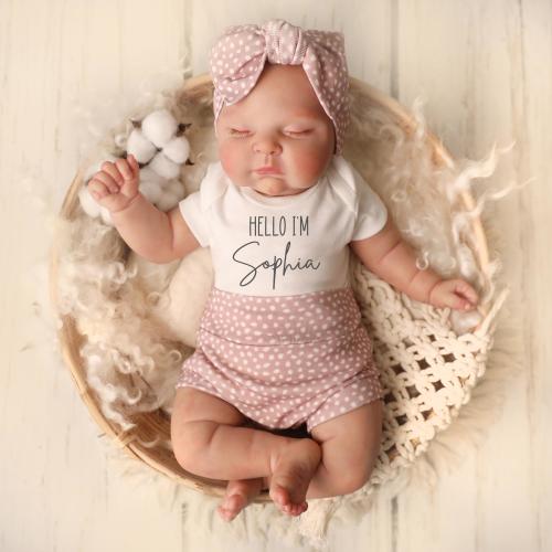 Newborn baby girl coming home outfit, Gift for newborn baby girl, Personalized newborn clothing, baby shower gift for baby girl