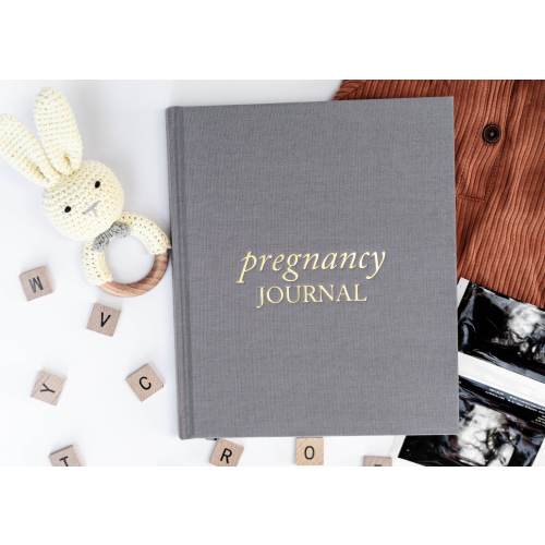 Linen Pregnancy Journal: Weekly Diary, Expecting Mom Gift