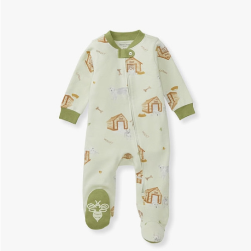 Burt's Bees Baby Essentials Baby Boys' Organic Cotton One-Piece Zip Front Sleep and Play Footed Pajamas