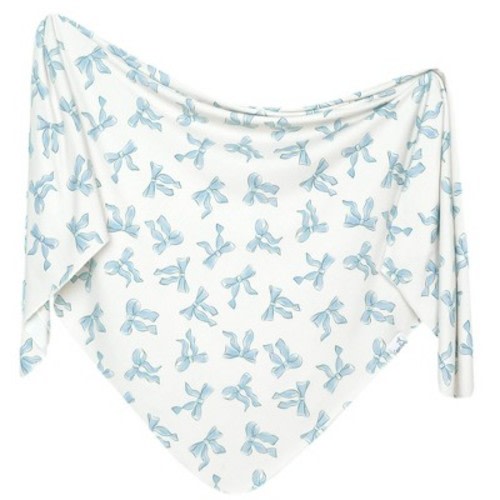 Copper Pearl Premium Swaddle Blanket - Daphne Bows: Non-Toxic, Classic Patterns, Non-Woven Fabric, 46 x 46 Inches