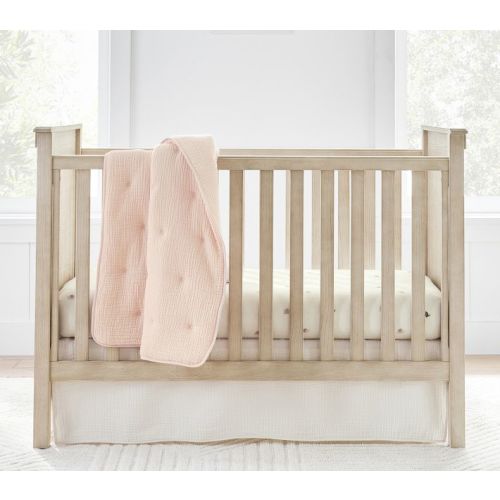 Cuddle Me Muslin Baby Quilt | Blush