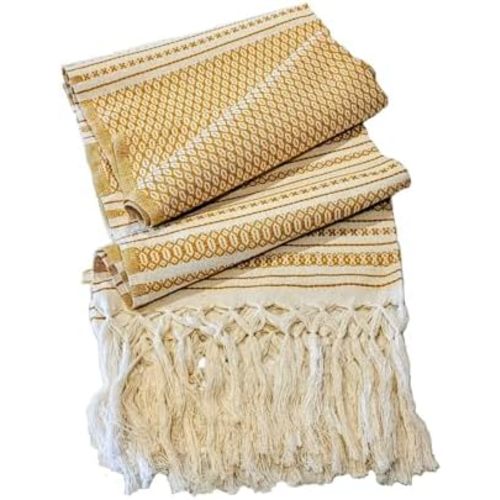 ALKIMIA INC Mexican Handmade Cotton Dotted Rebozo Shawl