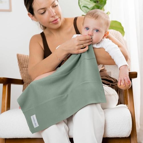 Comfy Cubs Baby Burp Cloths Set (Pack of 6) - Large, 6-Layer, Ultra Absorbent 100% Cotton for Infant Spit-Up, Drool, and Messes - Soft, Gentle, Thoughtful New Born Baby Gifts, Multi