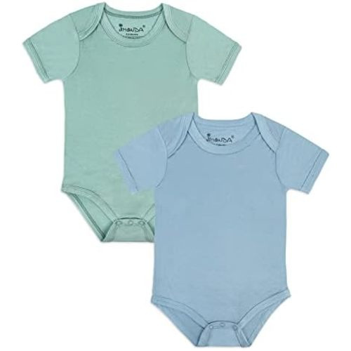 Jimonda Baby Bodysuits Rayon from Bamboo Short Sleeve Baby Boys