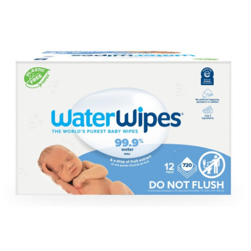 Waterwipes Plastic-free Unscented 99.9% Water Based Baby Wipes - 540ct