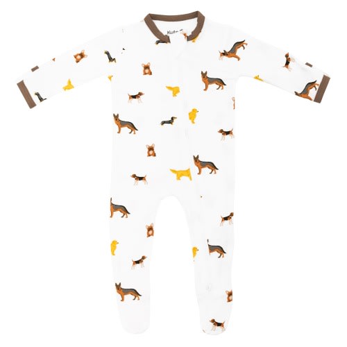 Zippered Footie in Dog