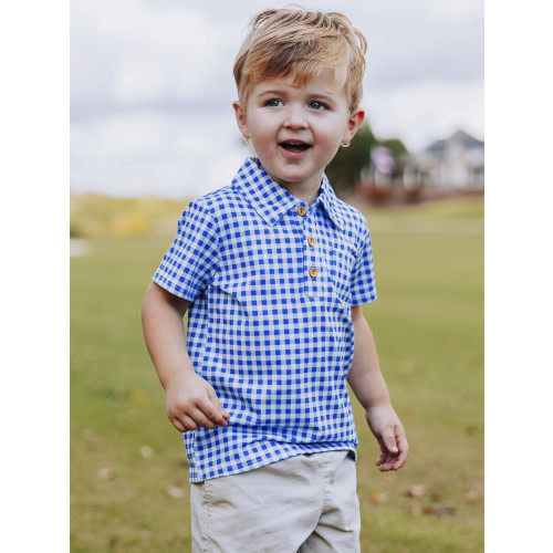 Polo Shirt - Star Spangled Check
